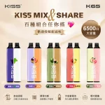 一次性電子煙 KIS5 MIX&SHARE 6500口 18種口味